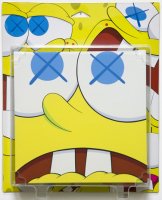 KAWSBOB (Open Mouth) 2009, Acrylic on canvas in plastic packaging, 18 x 15 (...)