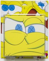KAWSBOB (Closed Mouth) 2009, Acrylic on canvas in plastic packaging, 18 x (...)