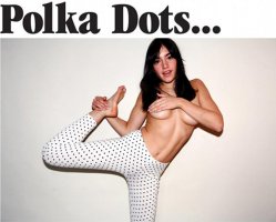 041 polka dots hand bra